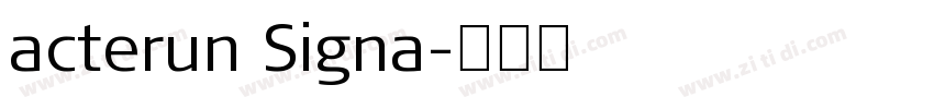 acterun Signa字体转换